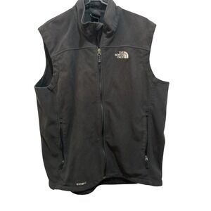 The North Face Windwall Fleece Vest Black Full Zip Pockets Mens‎ Large